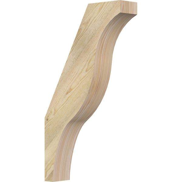 Ekena Millwork 4"W x 16"D x 28"H Funston Rough Sawn Knee Brace, Douglas Fir BRC04X16X28FST00RDF - main